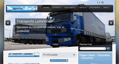 Desktop Screenshot of lemonnier-transports.com